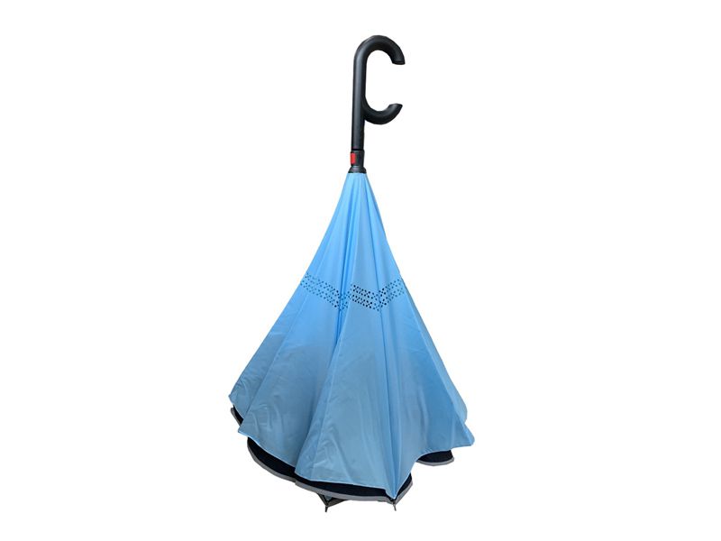 Double Fabric Windproof Upside Down Inverted Reverse Umbrella